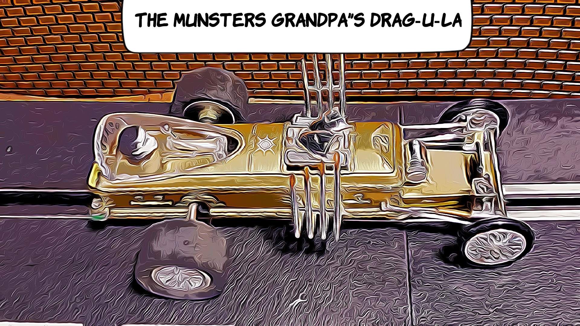 * SOLD * * SALE * The Munster’s’ Grandpa’s DRAG-U-LA Dragster Slot Car 1/24 Scale