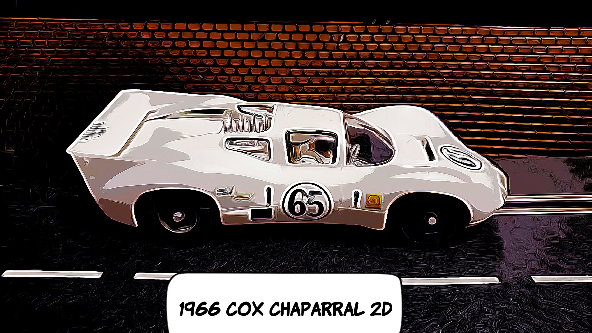 * SOLD to Bill B.* Vintage Chaparral 2D Jim Hall Prototype Slot Car #65 1:24 Scale