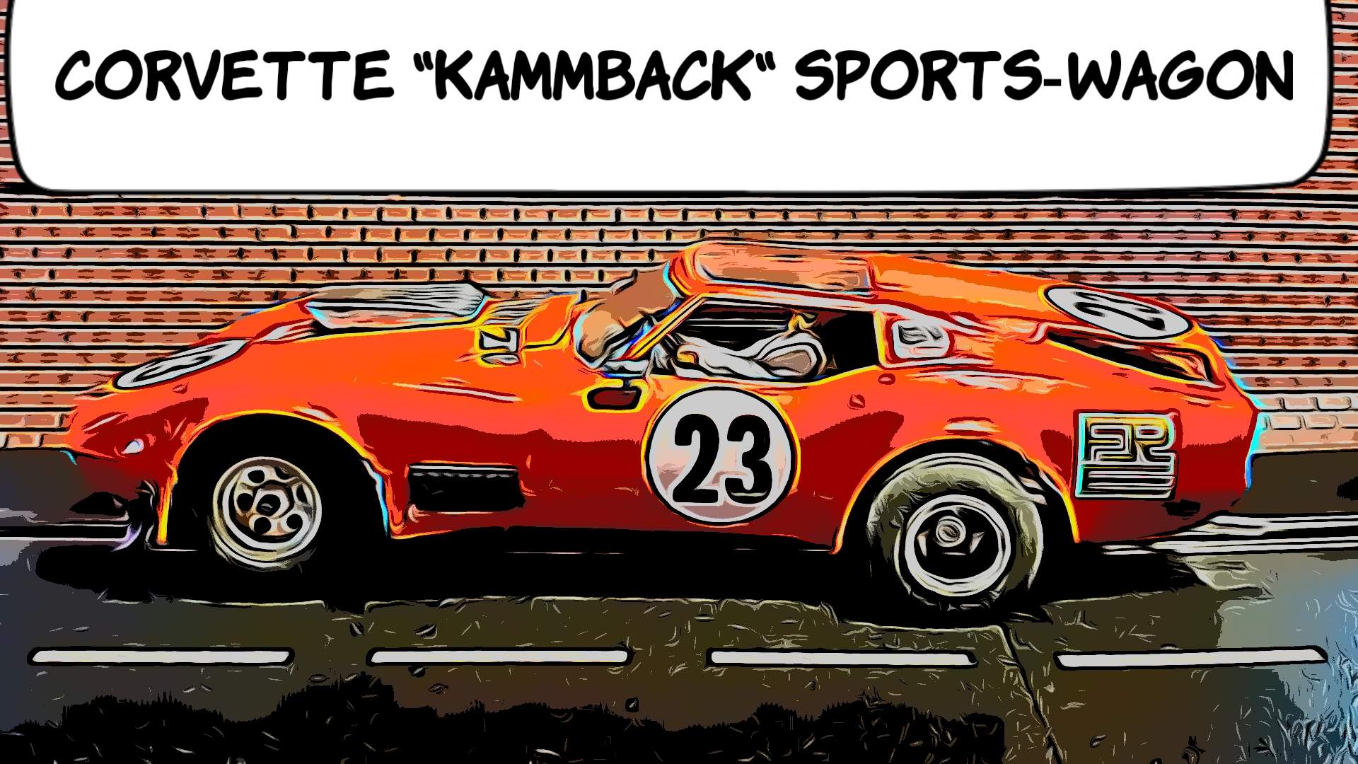 * Black Friday Super Sale, Save $50+ off our Ebay Price * Vintage AMT Corvette Sportswagon “Kammback” 1/24 Scale Slot Car 23