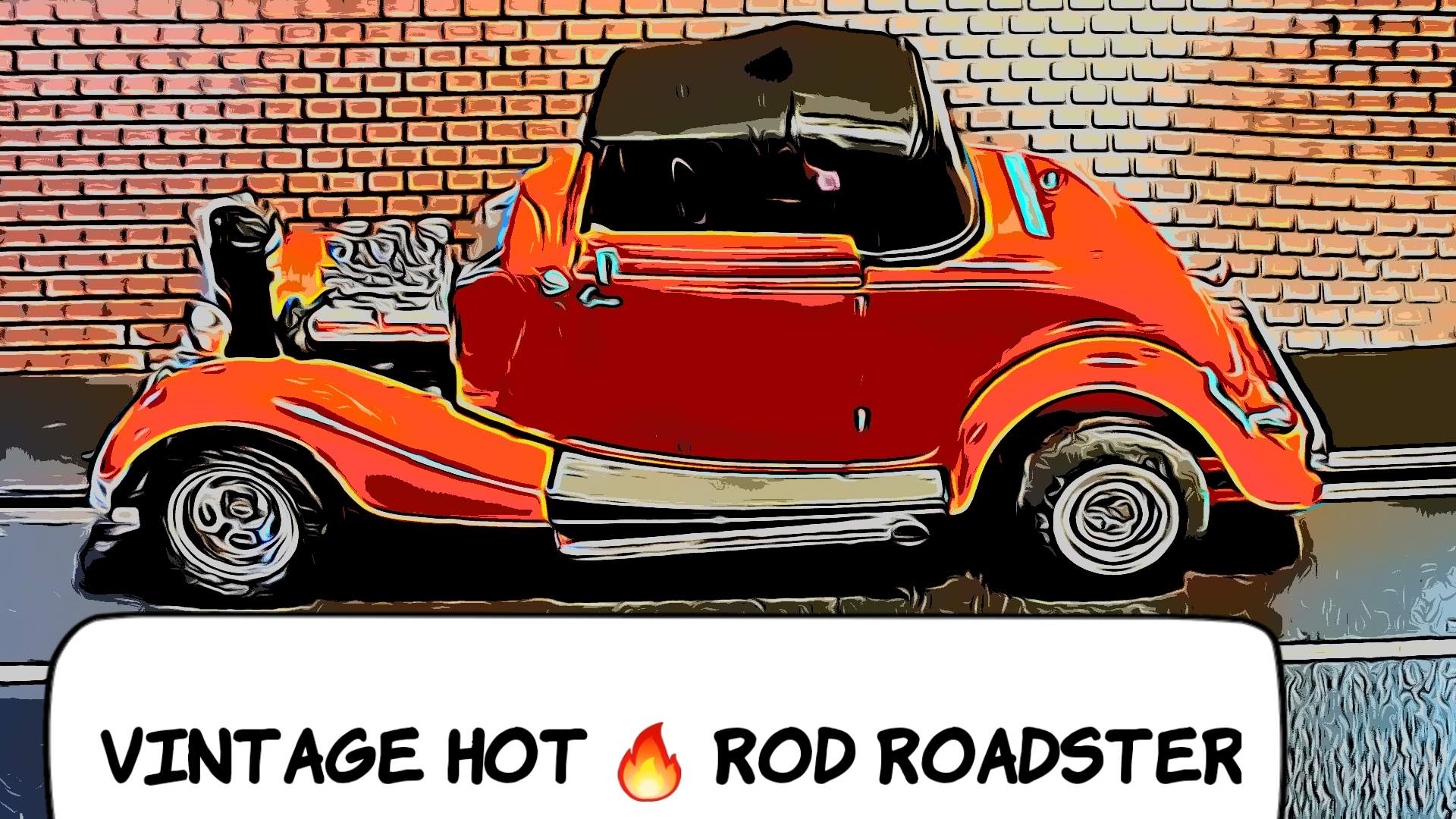 * SALE, Save $50 vs. Ebay * 1940’s 🔥Hot Rod 🔥 Roadster Slot Car 1/24 Scale - Red