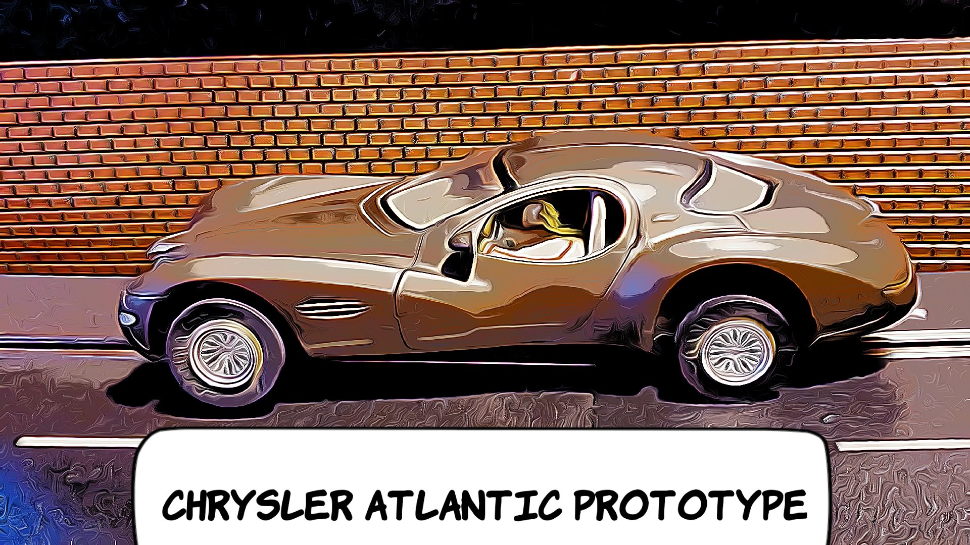 * Sale * * SOLD * Monogram 1995 Chrysler Atlantic Prototype 1:24 Scale Slot Car