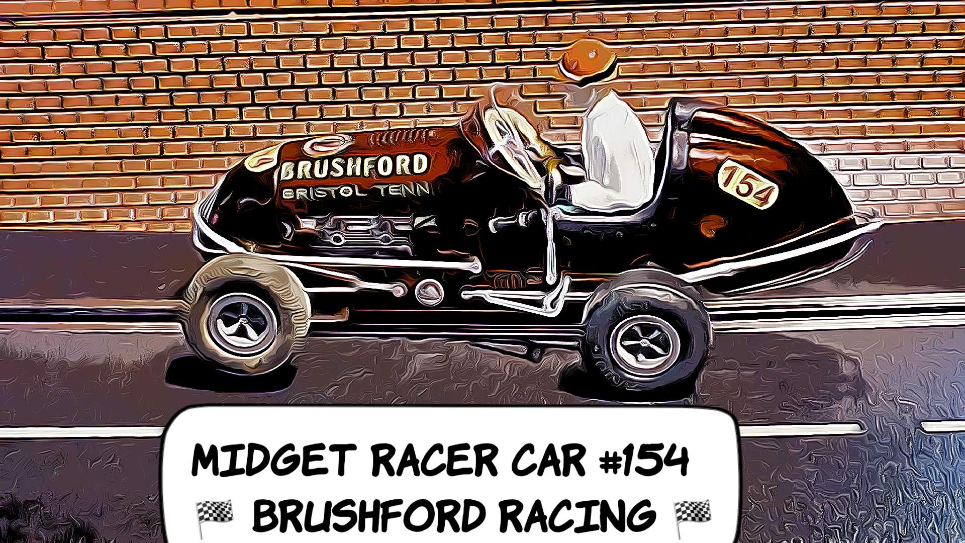 * SOLD 7/25/23 * * SUPER SALE, Save $$$ off our Ebay store price * Monogram Midget Racer Brushford Racing Special Slot Car 154