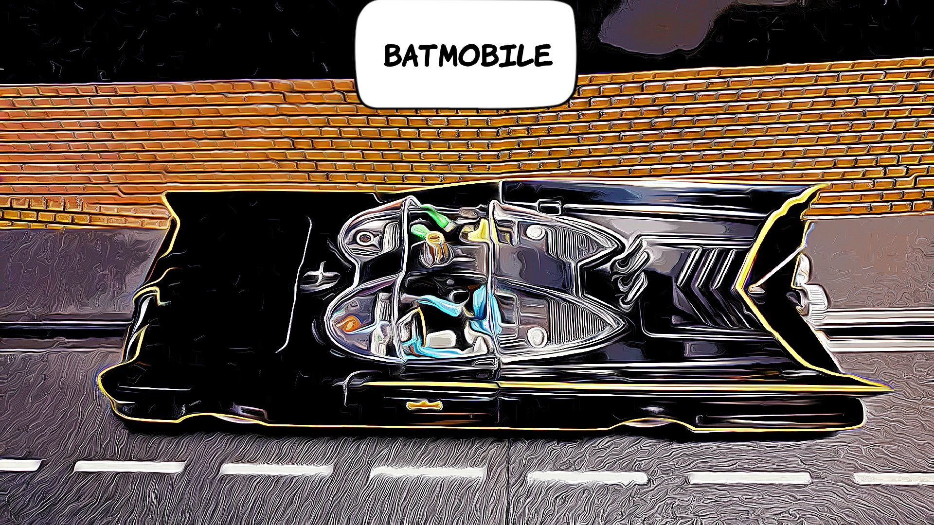 * SALE + Full Shipping Insurance * Original Batmobile Slot Car with Batman & Robin Special Edition 1:24 Scale