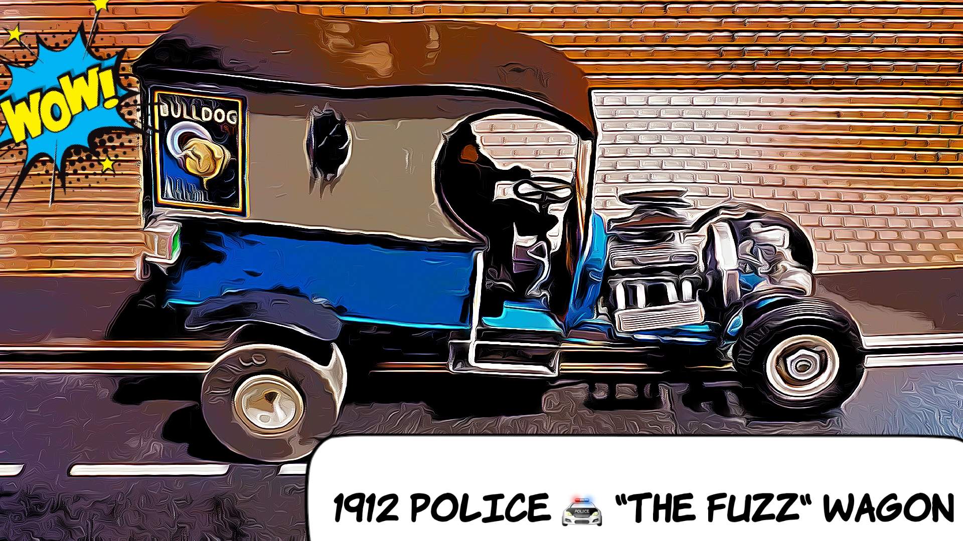 * SALE * Monogram 1912 Police Bulldog Fuzz Wagon Slot Car 1/24 Scale