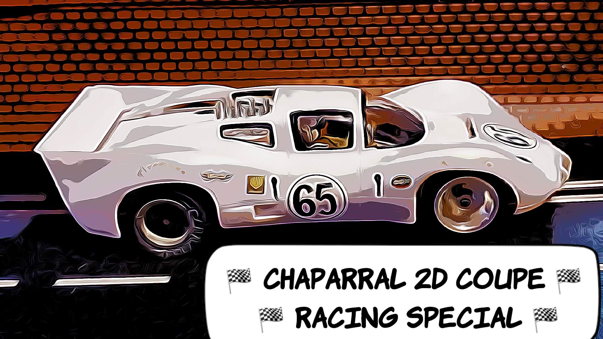 * Super SALE, Save $50 off our Ebay Price * Vintage Chaparral 2D Coupe Prototype Slot Car #65 1:24 Scale