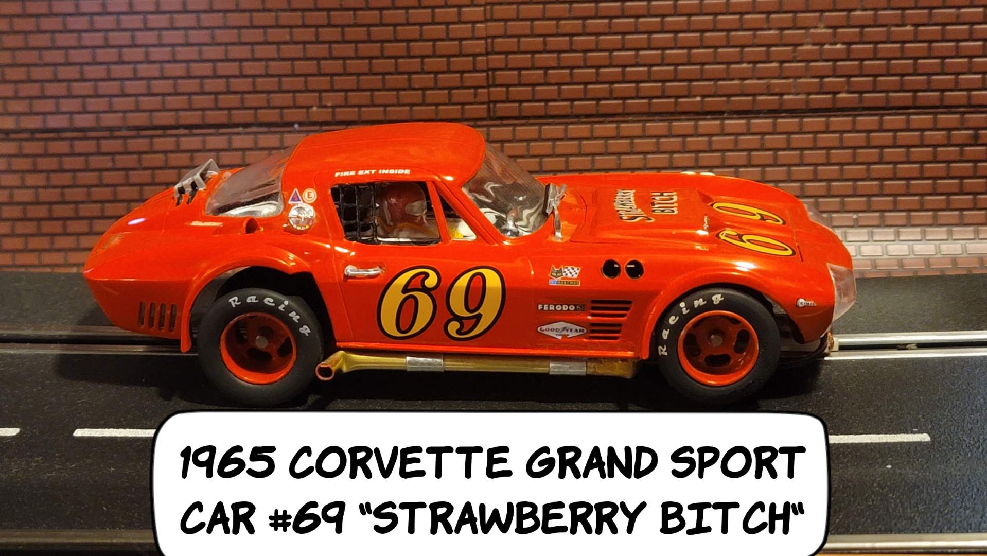 1965 Corvette Grand Sport “Strawberry Bitch” 1/24 Scale Slot Car 69 *Sale*, Save $$ vs. our Ebay Price *