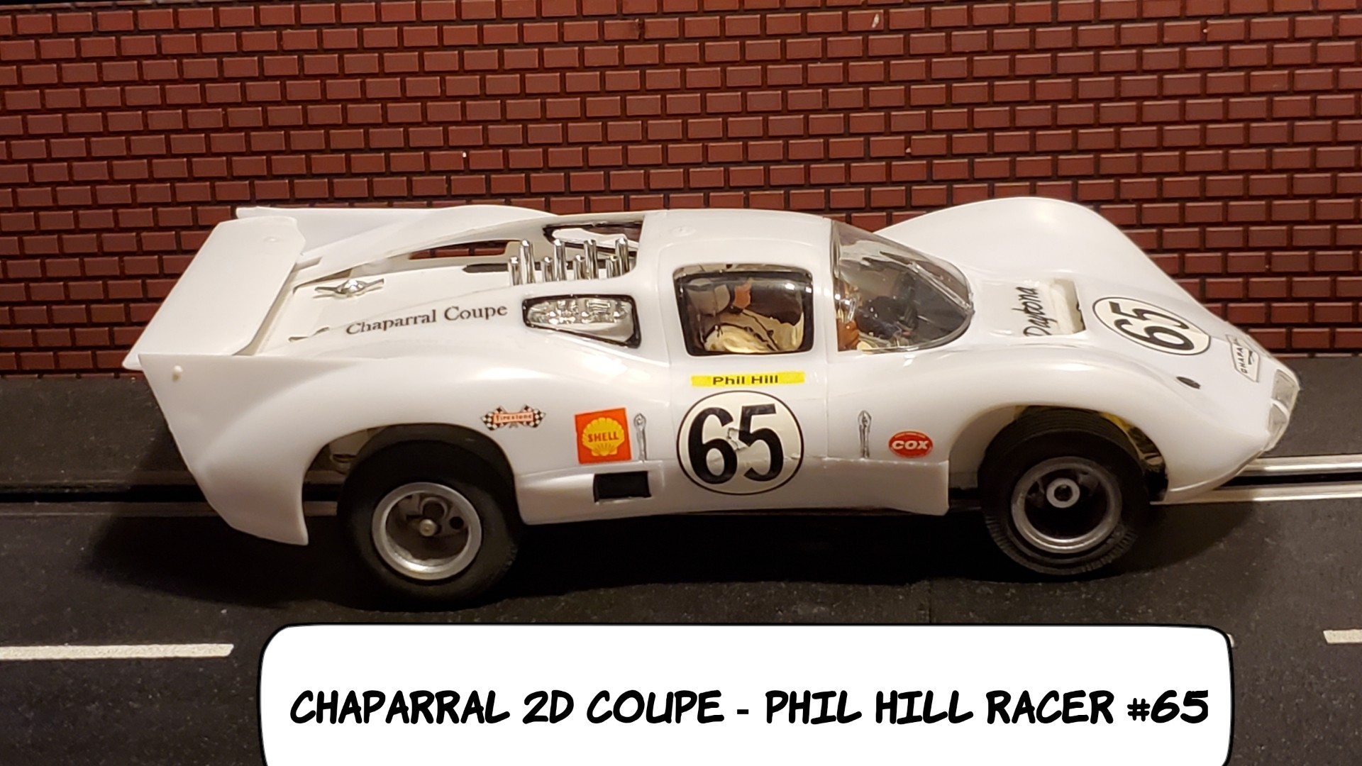 Vintage Chaparral 2D Phil Hill Prototype Slot Car #65 1:24 Scale