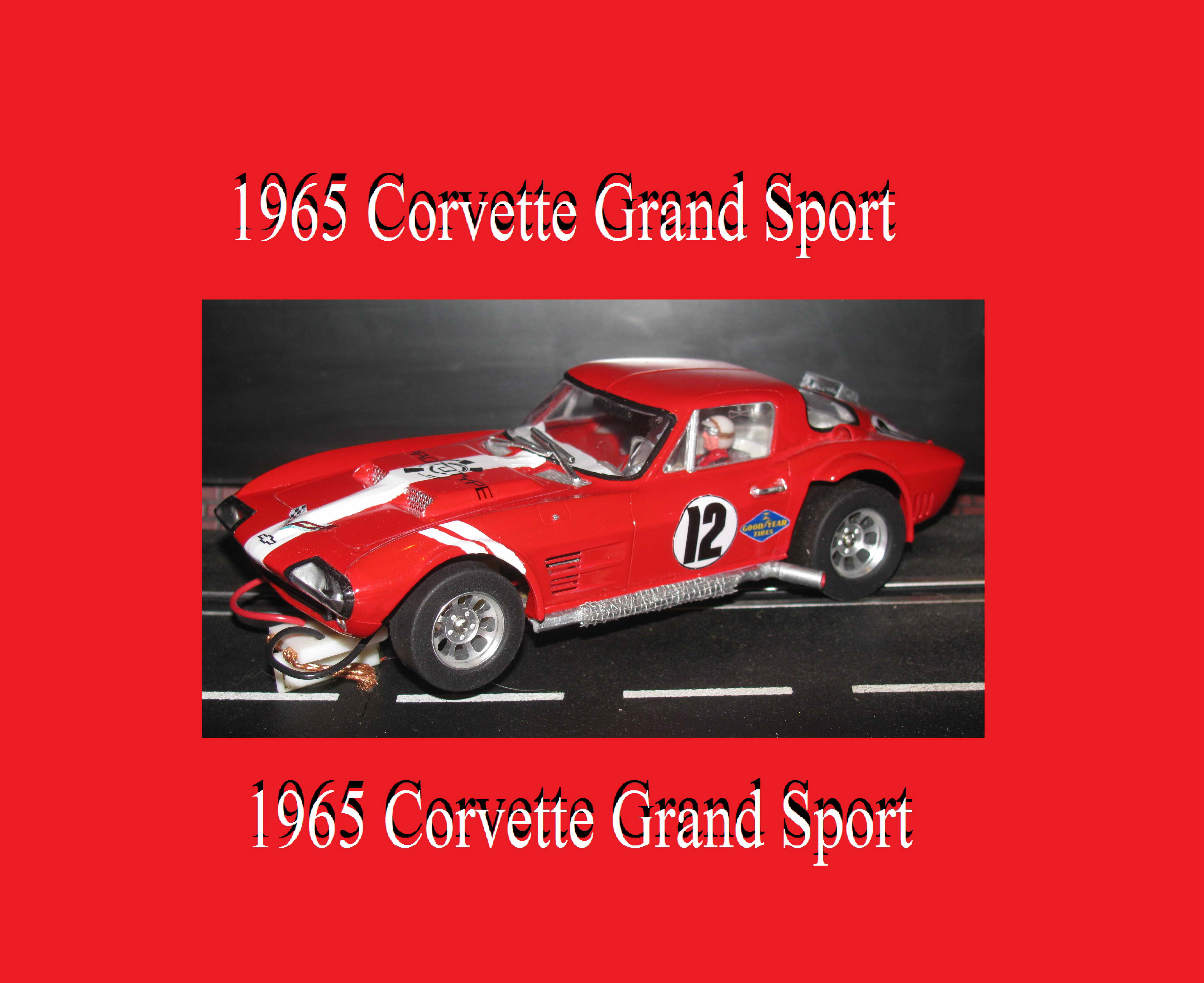 Vintage 1965 Corvette Grand Sport slot car 1/24 scale