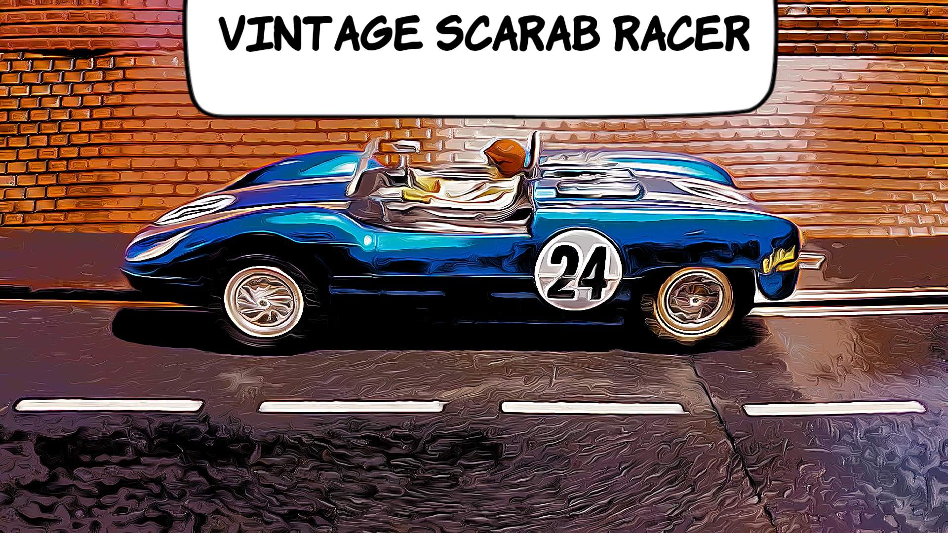 * Sale * 1965 Monogram Scarab Slot Car 1/24 Scale Car 24 