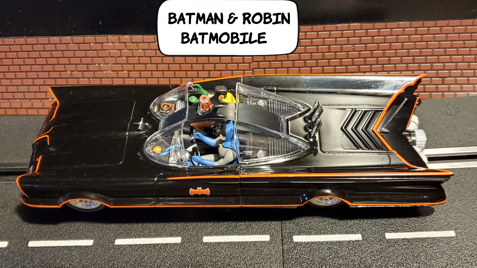 * SOLD * * SALE PRICE * Original Batmobile Slot Car with Batman & Robin Special Edition 1:24 Scale