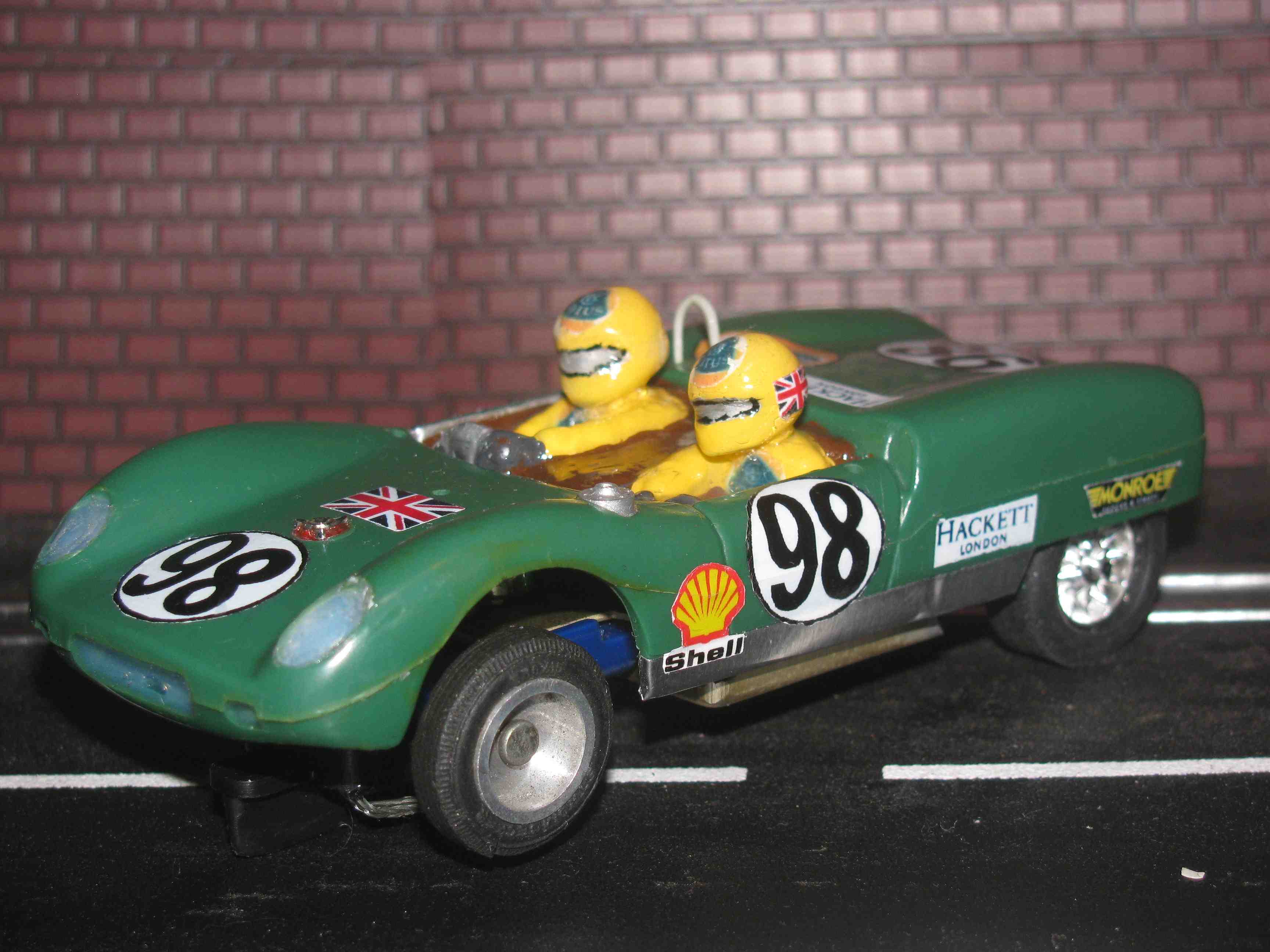 *** SOLD *** Strombecker 1963 Lotus MK XIX Slot Car – Green - Car #98