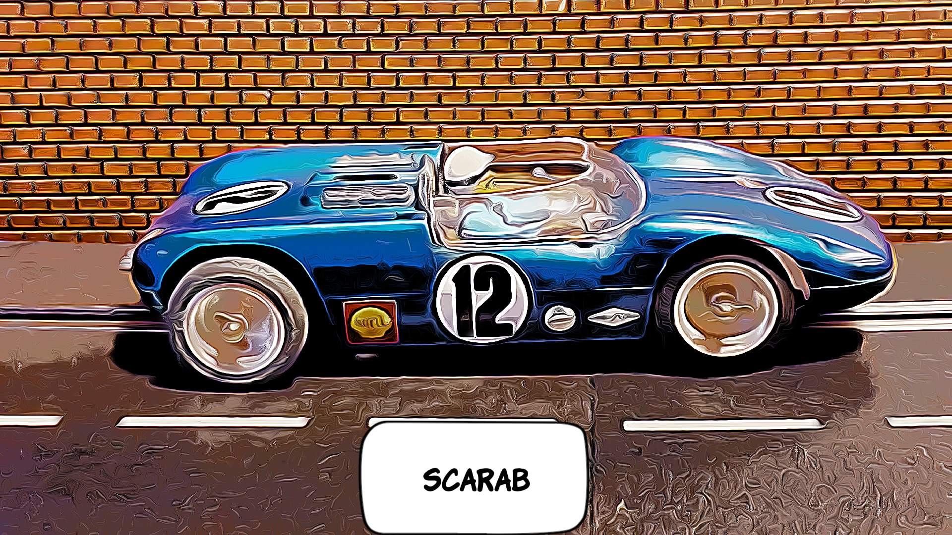 * Sale * Monogram Scarab Racer Slot Car 1:24 Scale Car 12     