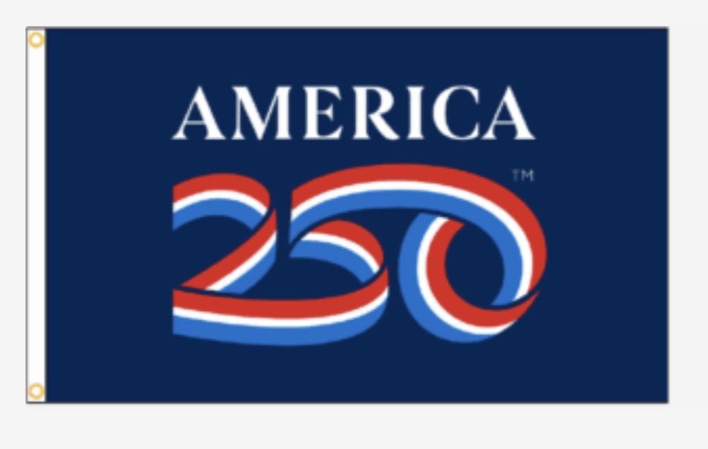 250 America Flag- Blue