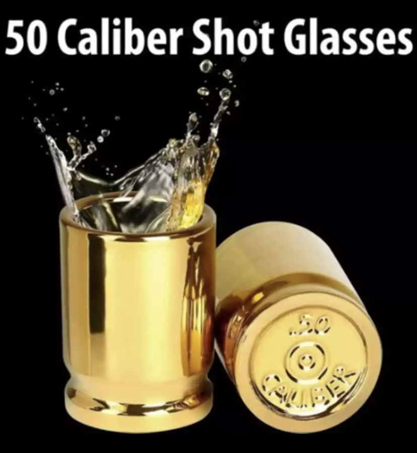 SHOT GLASS SET HTB1 50 CALIBER  