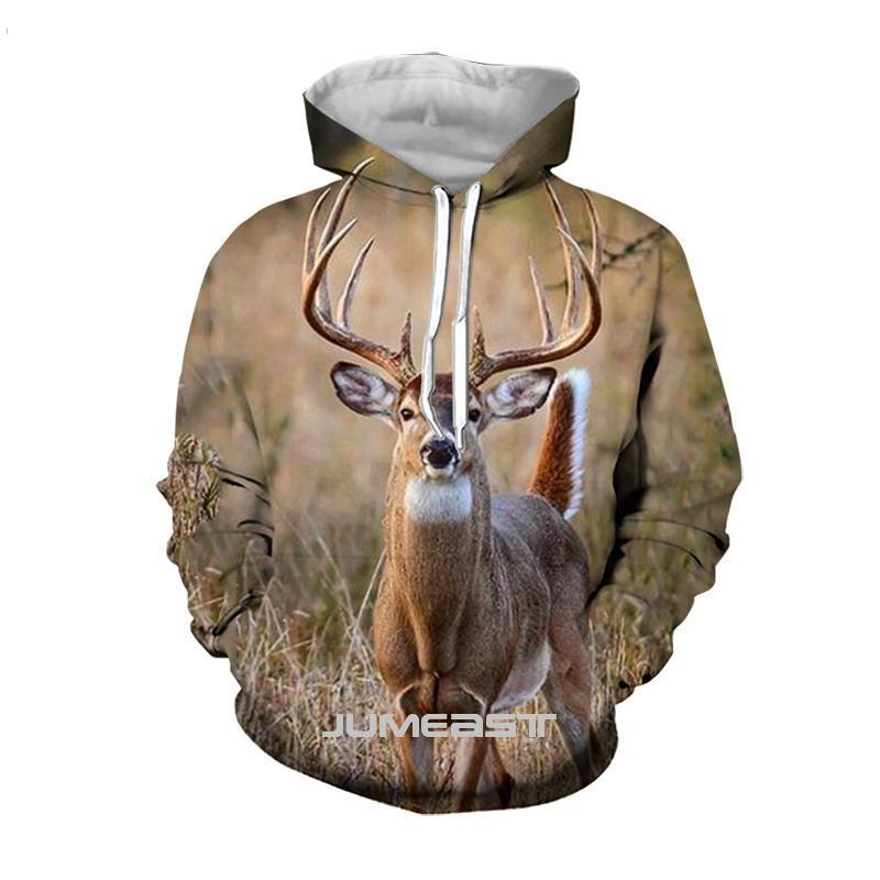 3d deer hoodies