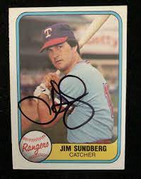 Jim Sundberg Autograph